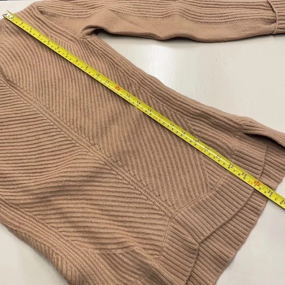 VINCE Directional Ribbed Sweater Wool Cashmere S